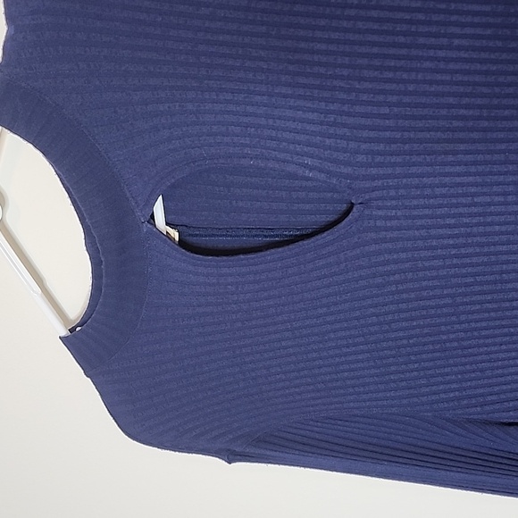 We the Free Navy Mini Dress Long Sleeve Bohemian Comfy Free People Spring Gypsy - Picture 3 of 11